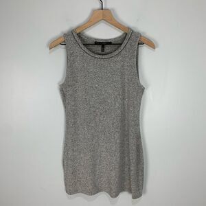 White House Black Market Grey Sleeveless Sweater Tunic S
